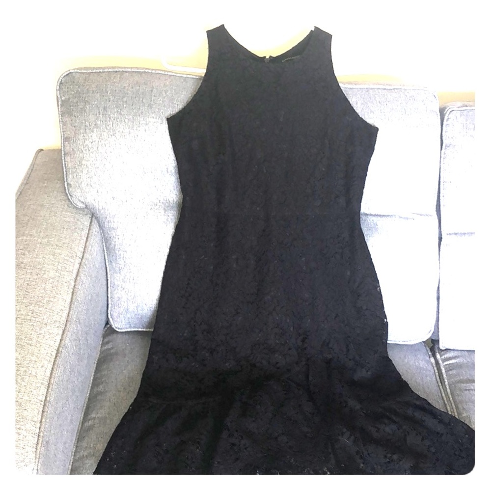 Sleeveless lace Banana Republic lined dress